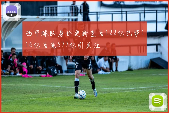 西甲球队身价更新皇马122亿巴萨116亿马竞577亿引关注